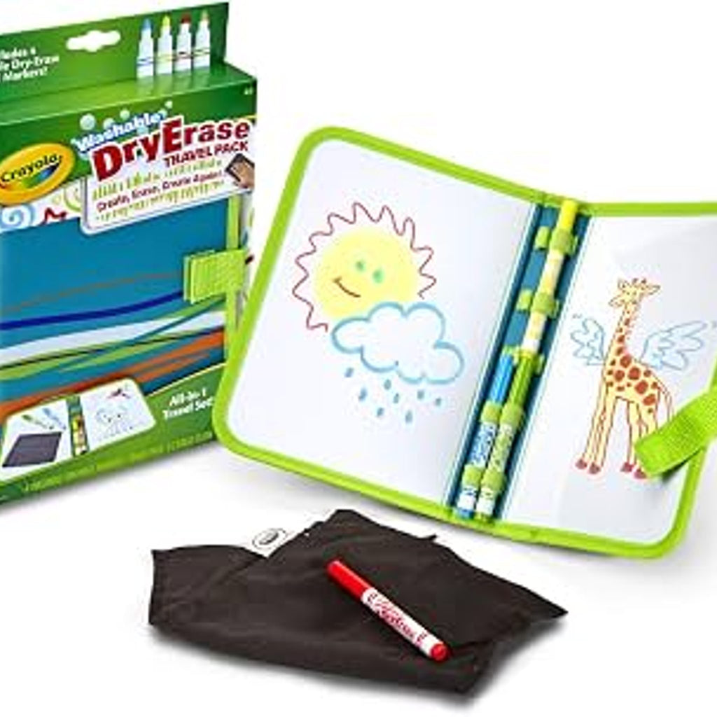 Crayola Washable Dry Erase Travel Pack, 1 Pack, Ages 4-7