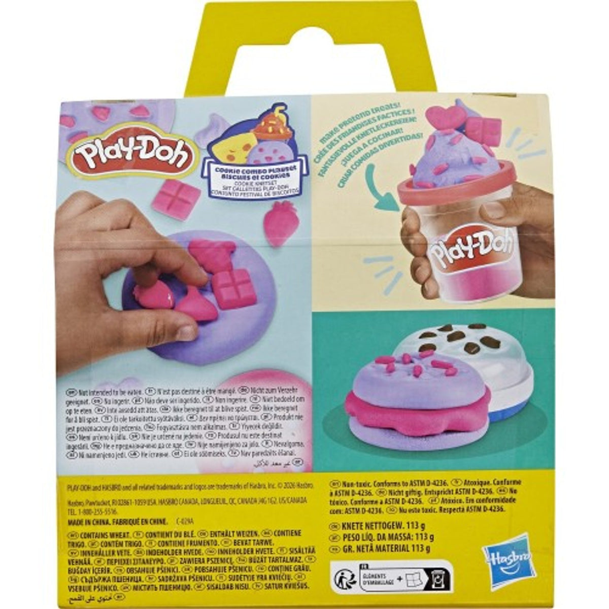 Play-Doh Cookie Combo Playset Treats to Go, Ages 3+ G3184
