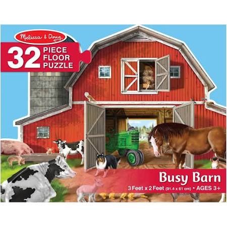 Melissa & Doug Busy Barn 32-Piece Large Floor Puzzle
