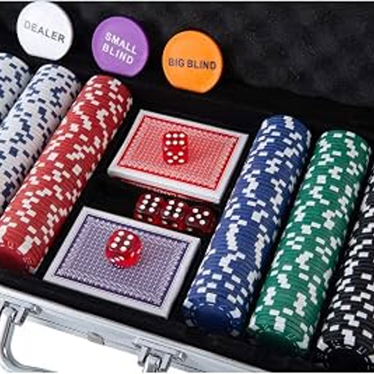 Bo Toys 300-Chip Poker Set in Aluminum Case 300 Count