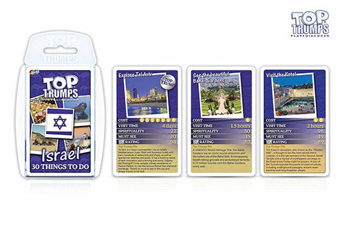Top Trumps Israel 30 Things to Do Card Game