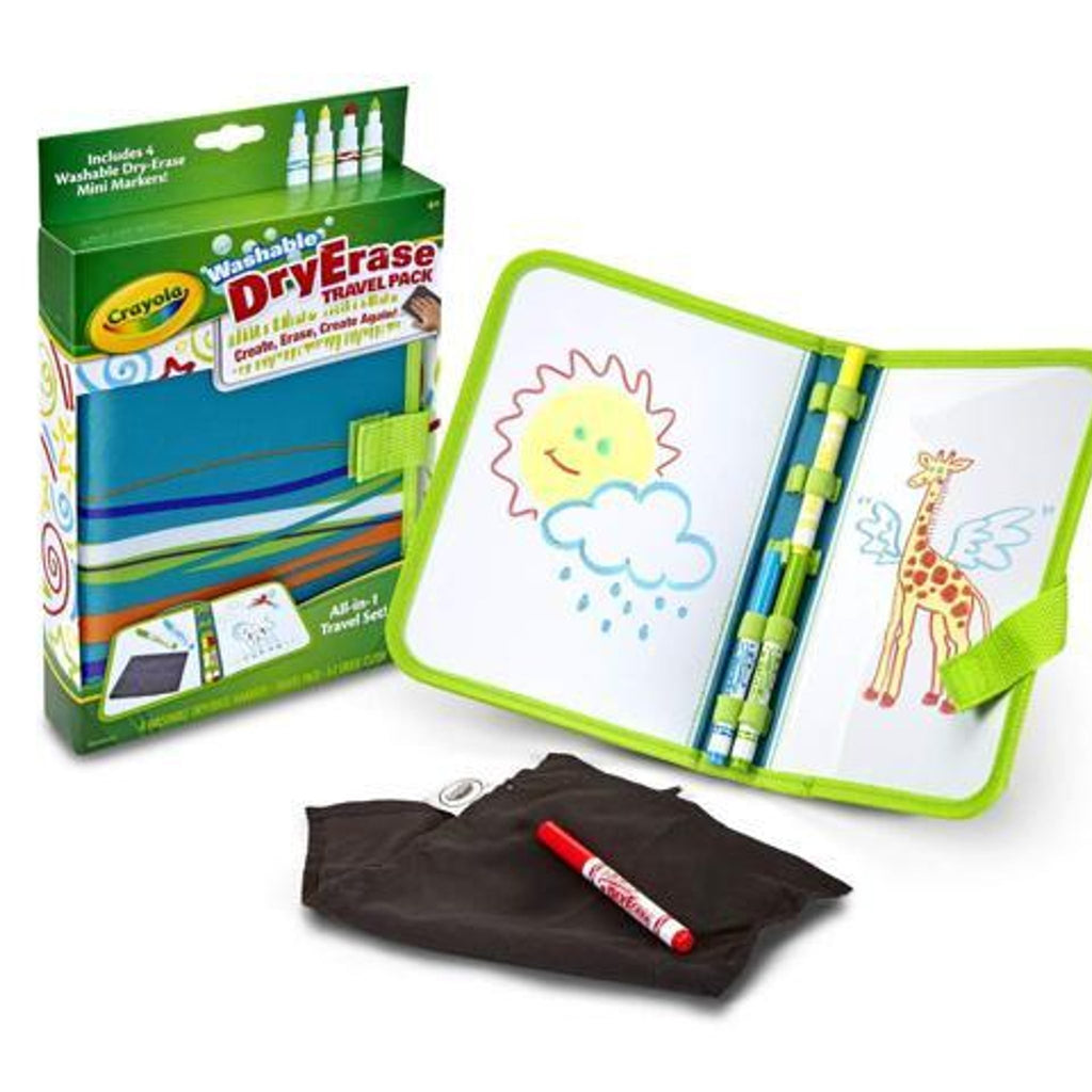 Crayola Washable Dry Erase Travel Pack, 1 Pack, Ages 4-7