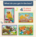 B. Toys Pets - set of 4 12-Piece Wooden Puzzles