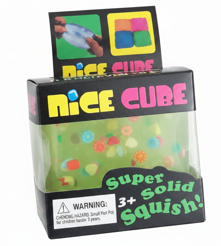 Nice Cube Super Solid Squish - green with charms
