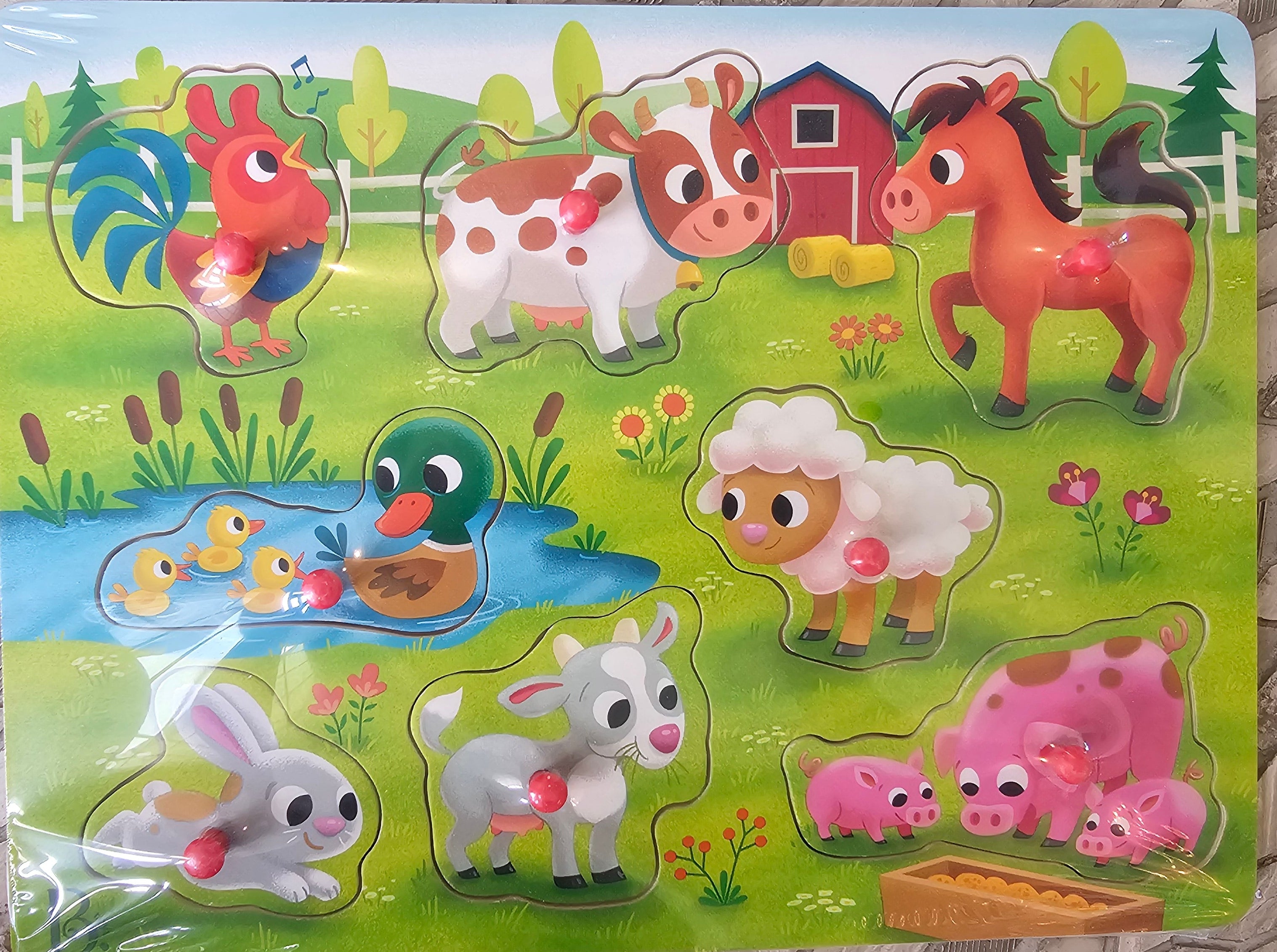 B. Toys Farm Animal Wooden Puzzle