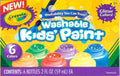 Crayola Glitter Washable Kids Paint, 2 Oz, Pack of 6