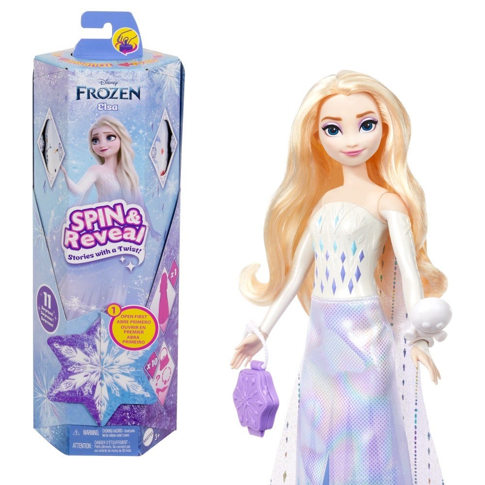 Disney Frozen Elsa Doll Set with 11 Surprises & Accessories