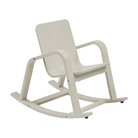 ECR4Kids Bentwood Reading Rocking Chair, Montessori Furniture, White Wash