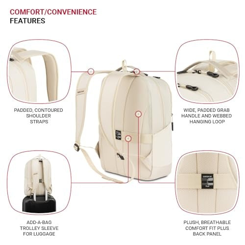 SwissGear Orientation Laptop Backpack Sandshell 17 x12 x7