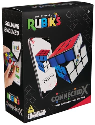 Rubik's ConnectedX Bluetooth 3x3 Cube, 6x2.63x7.5, Pack of 1