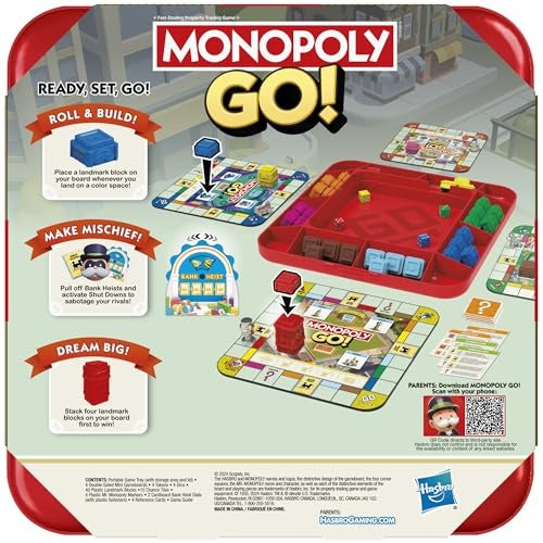 Hasbro Monopoly GO! Board Game - Pack of 1, Ages 8+