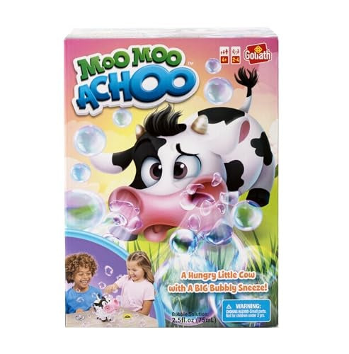 Goliath Games Moo Moo Achoo Game | Gather Clover, Sneezes Bubbles