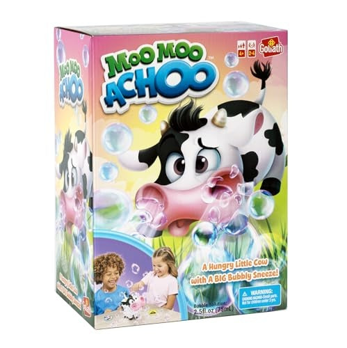 Goliath Games Moo Moo Achoo Game | Gather Clover, Sneezes Bubbles