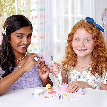 Aquabeads Hearts & Ribbons Nail Kit - 40+ Designs, Ages 4+