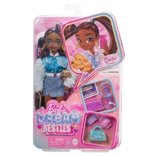 Barbie Brooklyn Fashion Doll with 8 Accessories