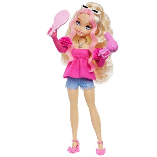 Barbie Dolls & Toys Malibu Fashion Doll with 8 Accessories