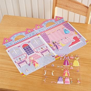 Melissa & Doug Princess Puffy Sticker Play Set, 67 Stickers