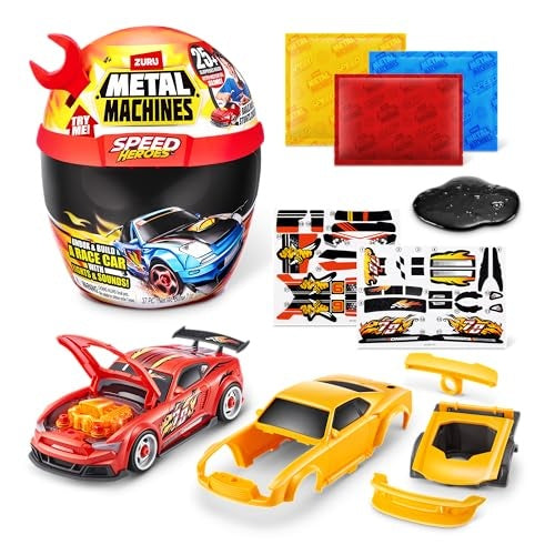 Zuru Metal Machines Speed Heroes Red Build Your Own Car