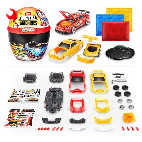 Zuru Metal Machines Speed Heroes Red Build Your Own Car