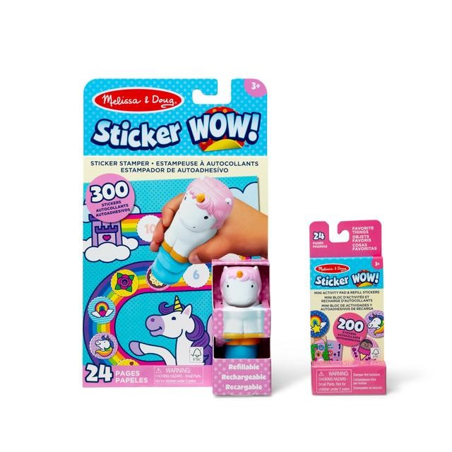 Melissa & Doug Unicorn Sticker WOW! Bundle, 500 Stickers