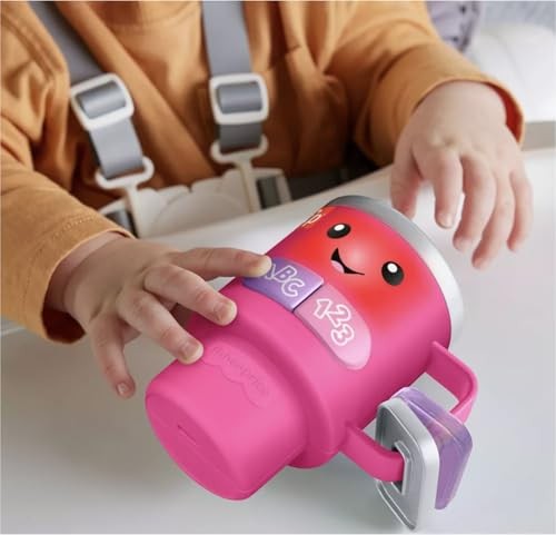 Fisher-Price Laugh & Learn Coffee Mug, Lights & Music, Pink baby gift