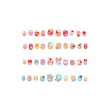 Aquabeads Hearts & Ribbons Nail Kit - 40+ Designs, Ages 4+