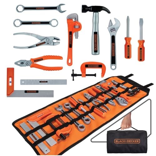Black + Decker Kids 13-Piece Tool Set, Medium Pack of 1