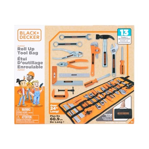 Black + Decker Kids 13-Piece Tool Set, Medium Pack of 1