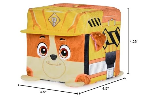 Rubble & Crew 4-Inch Cube-Shaped Rubble Plush Toy, Pack of 1