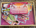 Melissa & Doug 15 Wooden Princess Magnets with Box