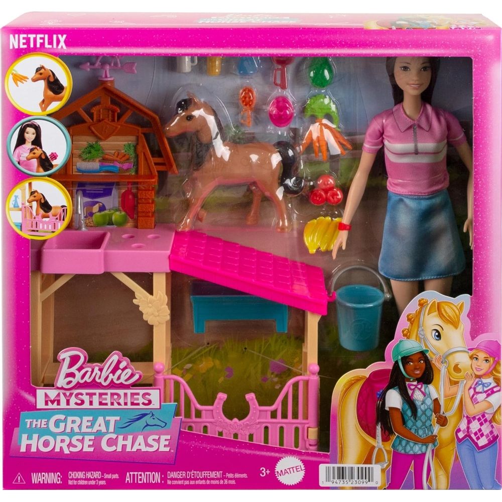Barbie The Great Horse Chase Doll Playset