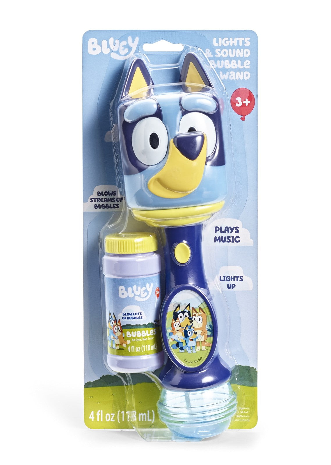 Bluey Light & Sound Bubble Wand by Little Kids Inc.