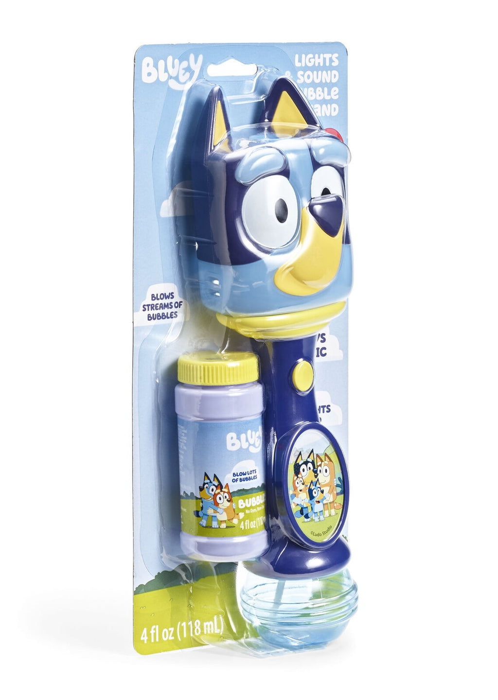 Bluey Light & Sound Bubble Wand by Little Kids Inc.