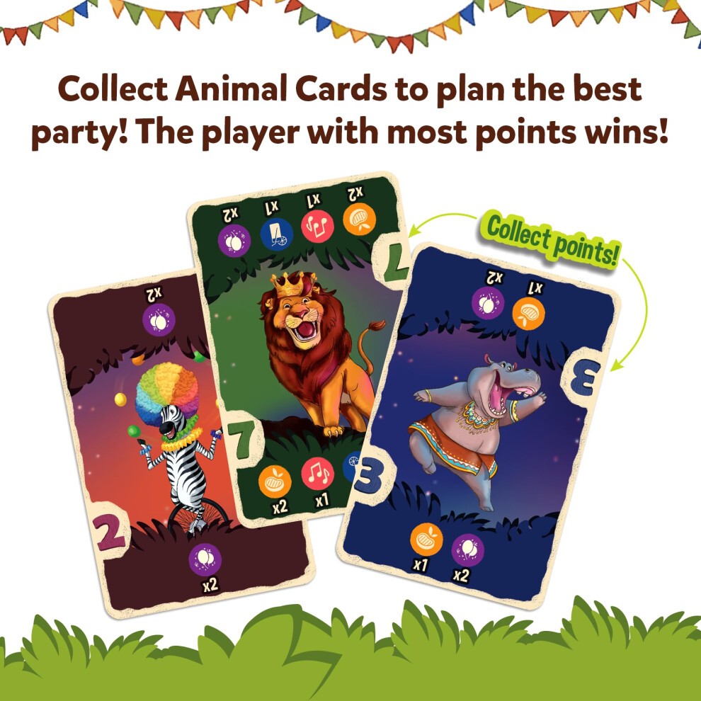 Skillmatics Jungle Party: Strategy & Luck Card Game for Ages 7+