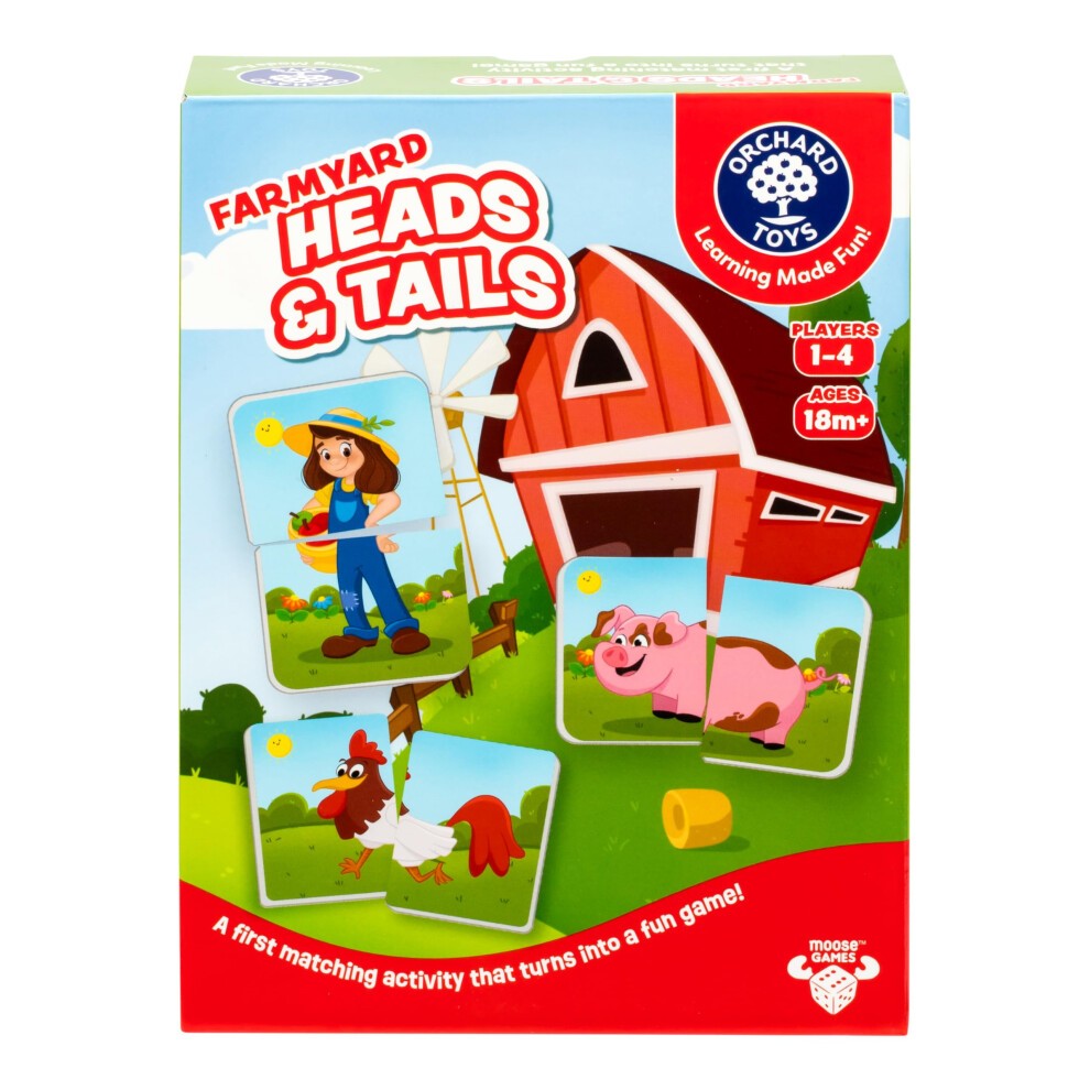 Orchard Toys Farmyard Heads & Tails Game - First Matching Activity