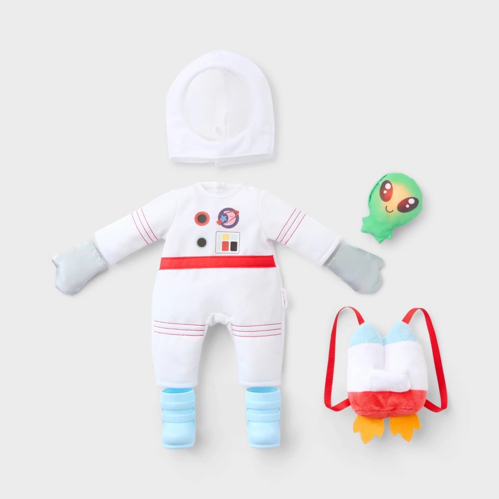 Gigglescape 14" Baby Doll Astronaut Outfit, 8-Piece Set