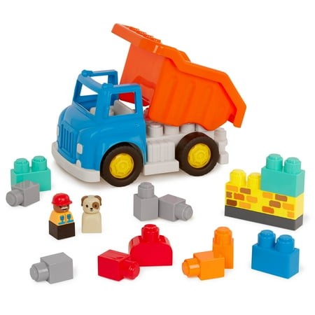 Battat Dump Truck Toy with Blocks and Figurines