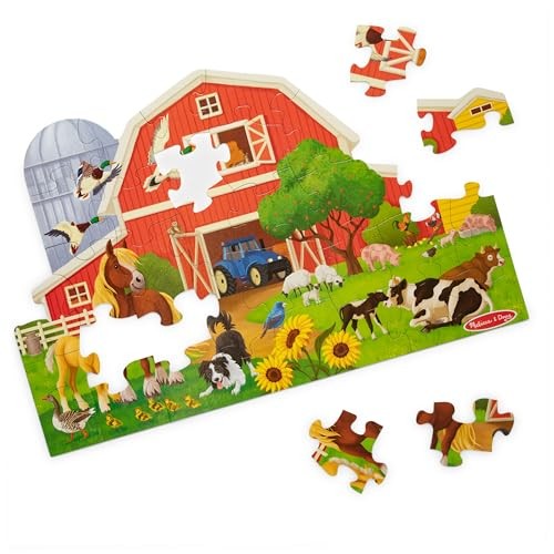 Melissa & Doug Busy Barn 32-Piece Large Floor Puzzle