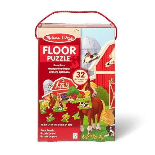 Melissa & Doug Busy Barn 32-Piece Large Floor Puzzle