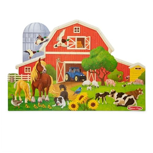 Melissa & Doug Busy Barn 32-Piece Large Floor Puzzle
