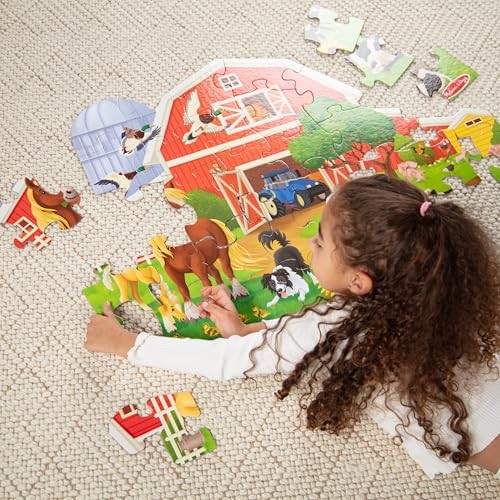 Melissa & Doug Busy Barn 32-Piece Large Floor Puzzle