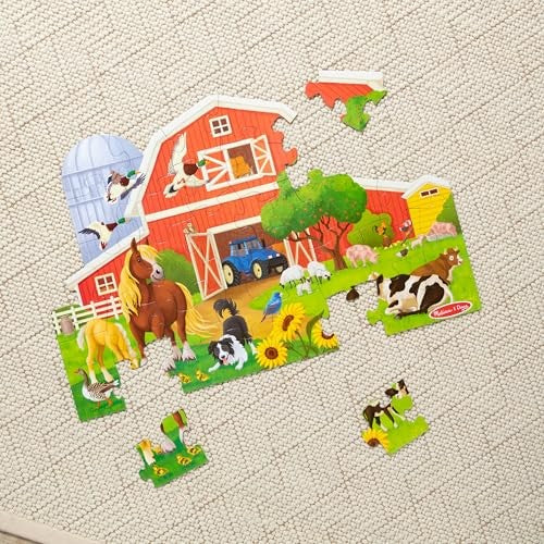 Melissa & Doug Busy Barn 32-Piece Large Floor Puzzle