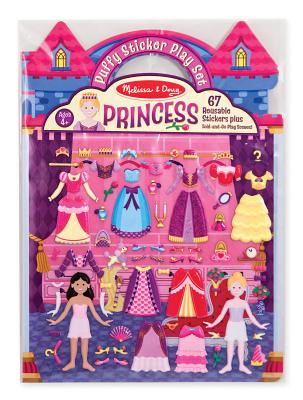 Melissa & Doug Princess Puffy Sticker Play Set, 67 Stickers