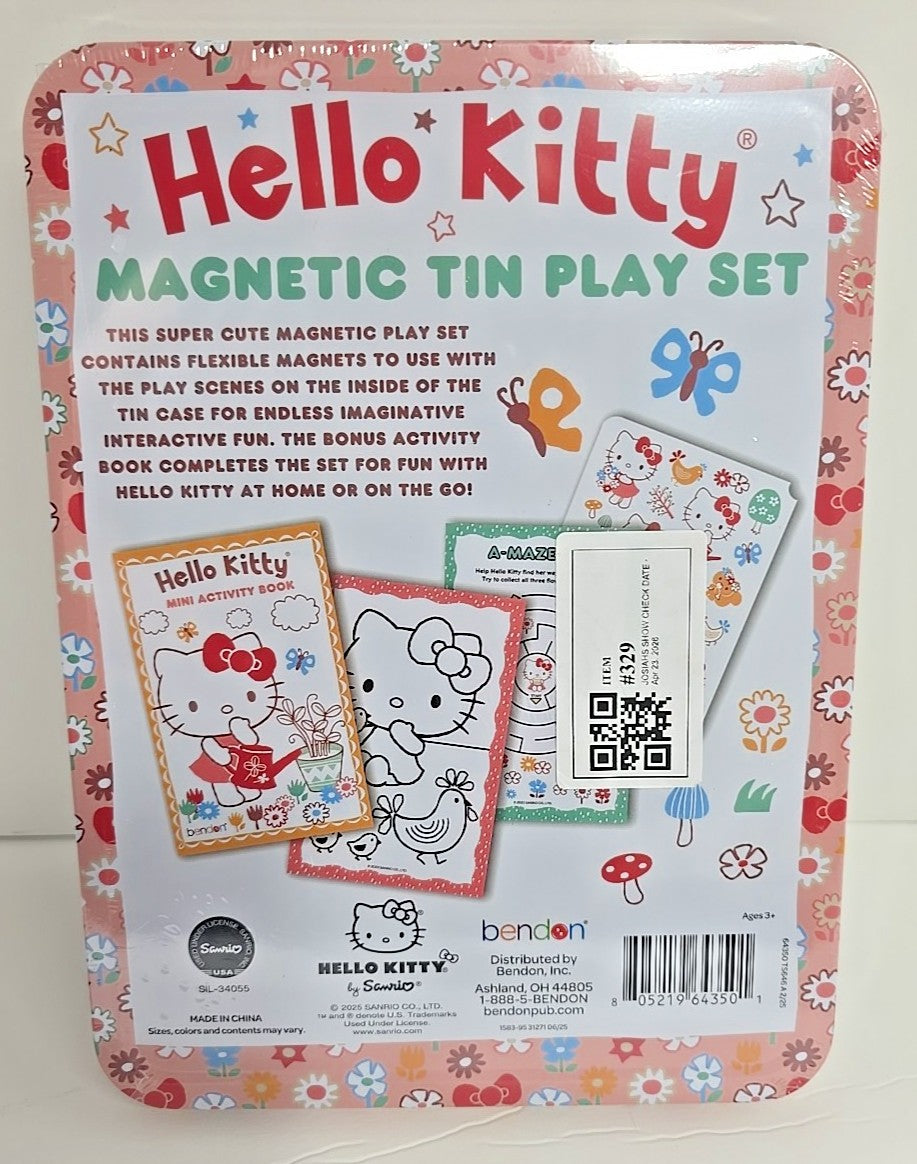 Sanrio Hello Kitty Magnetic Tin Play Set