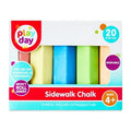 Play Day 20-Count Multicolor Anti-Roll Sidewalk Chalk