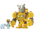 Team Mekbots Animal Rescue Rhino Mek with Kawhi Playmates Toys