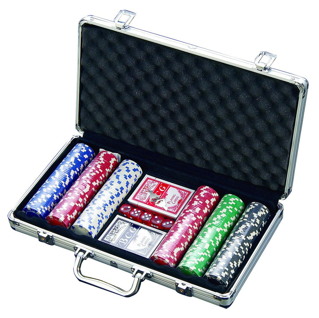 Bo Toys 300-Chip Poker Set in Aluminum Case 300 Count