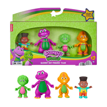 Barney's World Hey Friends Figure Set with 4 Characters
