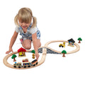 KidKraft Figure 8 Wooden Train Set with 38 Accessories, Gift for Ages 3+