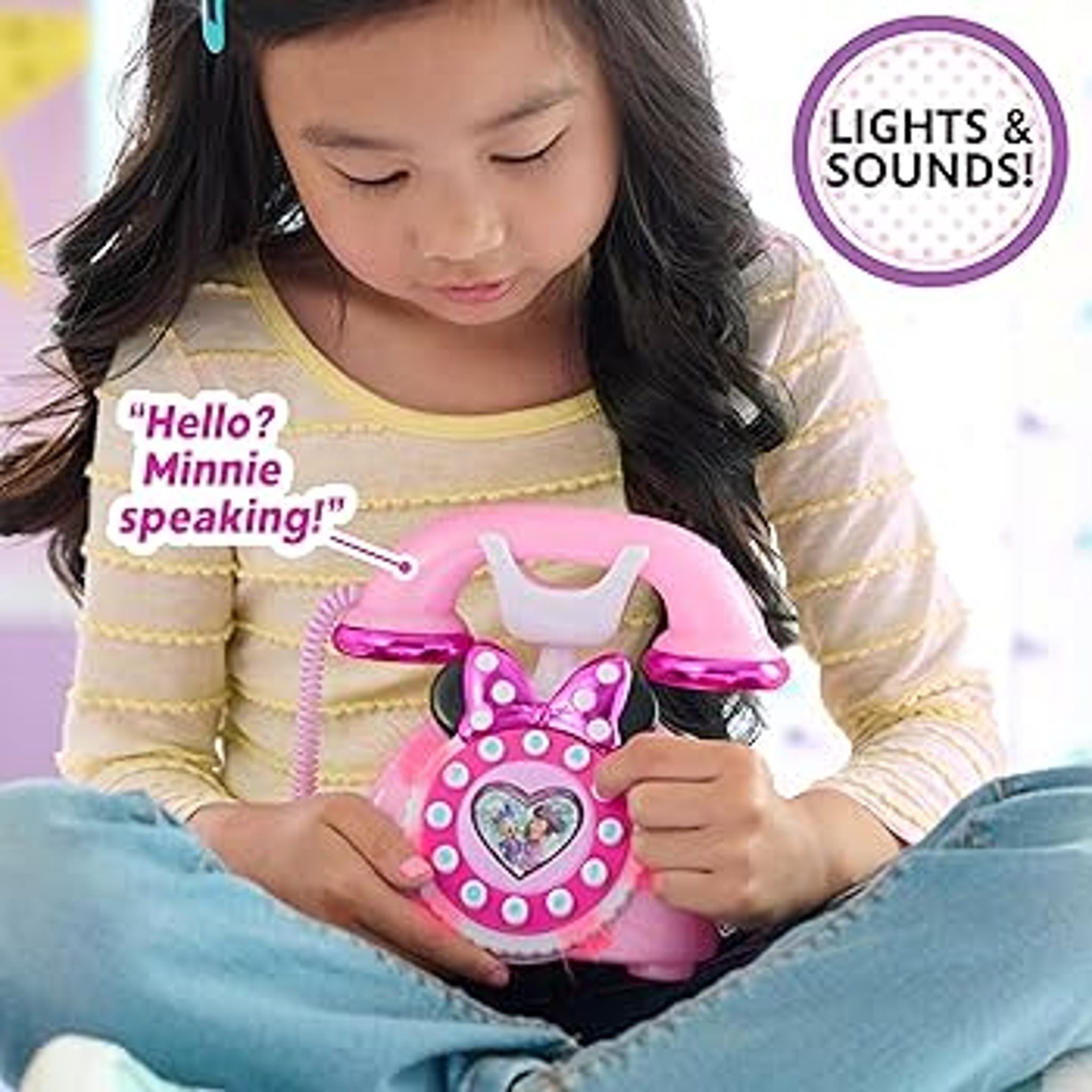 Minnie Mouse Rotary Phone with lights and sounds